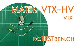 Matek VTXHV FPV VTX RF Power Testing 25  200  500mW 40CH FPV VTX  RCTESTBENCH [upl. by Abrams]