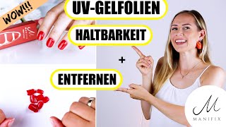 UVNagellack als Nagelfolie  HALTBARKEIT amp ENTFERNUNG  Nails »Lalalunia« [upl. by Ajdan]