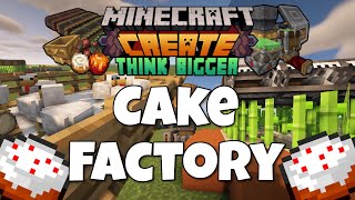 Minecraft Create Mod Tutorial  How to Make a Cake Factory Ep 32 [upl. by Cimah]