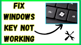 How to FIX Windows Key Not Working on Windows 1011  Windows button not working on keyboard 2024 [upl. by Singhal]