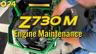 How to Maintain Engine on John Deere Z730M Zero Turn Mower [upl. by Elysia]