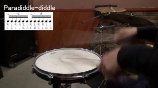 Paradiddle diddle  Drum Rudiment [upl. by Graubert494]