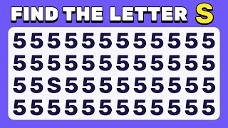 Find the ODD One Out  Numbers and Letters Edition ✅ Easy Medium Hard  30 levels [upl. by Heti]