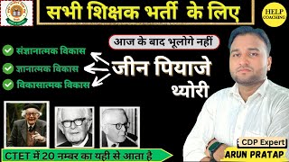 जीन पियाजे का थ्योरी  JEAN PIAGET ll सभी शिक्षक भर्ती 202425  ctet की तैयारी कैसे करे।।ctet [upl. by Lindholm]