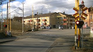 Spoorwegovergang Perstorp S  Railroad crossing  Järnvägsövergång [upl. by Eledoya]