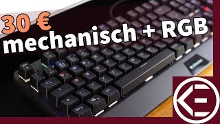 30 EURO  mechanische GAMING TASTATUR mit RGB Beleuchtung  Kann so was gut sein [upl. by Aseral]