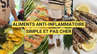 ALIMENTATION ANTIINFLAMMATOIRE  10 aliments à consommer pas cher et simple à trouver [upl. by Merc]