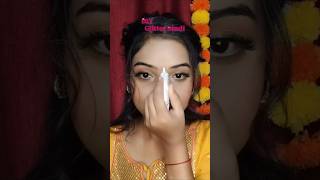 DIY glitter bindi hack 🙀 ✅bindihack bindi shorts ytshorts makuphacks hacks beutyhacktrending [upl. by Esma320]