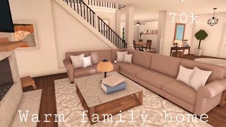 Bloxburg ￼ Warm Family Home 70k  House Build [upl. by Akener702]