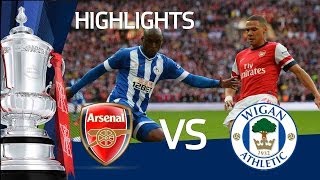 ARSENAL VS WIGAN ATHLETIC 11 ARSENAL WIN ON PENALTIES Goals and highlights FA Cup Semi Final [upl. by Nwahsan471]