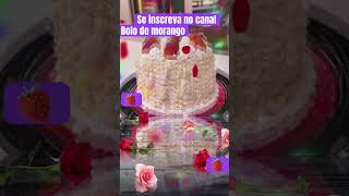 Bolo de Morango🍓  culinária shortsviral bolodemorango crescernoyoutube [upl. by Eolande]