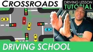 Advanced Crossroads Turning Right at Traffic Lights  Driving Tutorial  Updated 2023 [upl. by Wilonah187]