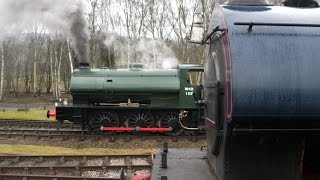 quotBlazing Saddlesquot Gala Peak Rail Rowsley near Matlock 9th March 2013 Part 1 [upl. by Aerdno]