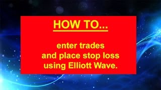 how to enter trades and set stop loss using elliott wave theory [upl. by Melisent]