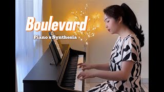 Boulevard Dan Byrd  Piano cover x Synthesia  AN Piano [upl. by Nydia]