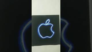 Apple logo neon drawing neon drawing [upl. by Lourie65]