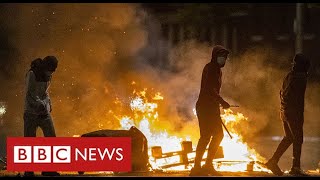 Worst violence in Belfast for years as British and Irish leaders call for calm  BBC News [upl. by Rasaec988]