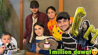 1 million followers ki saba ne treat Di poore ghar ko😍  billing ke time mere sath prank🥲 [upl. by Sasnak216]