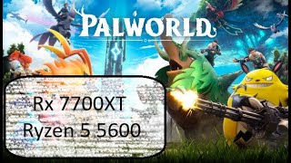 Palworld Rx 7700XT Ryzen 5 5600 1080p all settings [upl. by Dis]