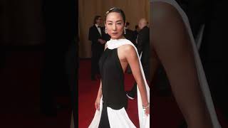 Greta Lee is the moment She dazzles on the glambot oscars redcarpet [upl. by Aneeroc]