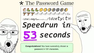 The Password Game Speedrun in 053 [upl. by Meek]