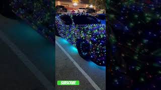 Sitting pretty 🤩 Christmas 🎄 light show wrap diy carwrap carcustomization wrapping [upl. by Inus]