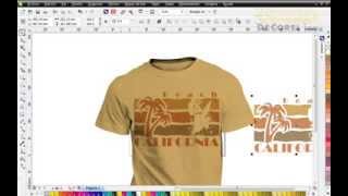 Como Hacer una Camiseta de Playa en Corel Draw [upl. by Rufford]