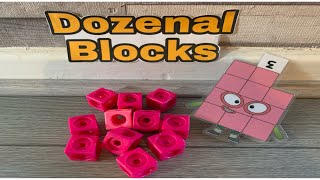 GEORGE IS BUILDING DOZENAL BLOCKS EL USING MATHLINK CUBES [upl. by Leatrice718]