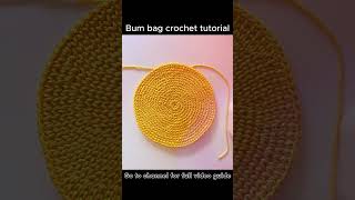 Crochet bum bag fanny pack crochettutorial [upl. by Birdie848]