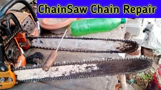 ChainSaw Chain Repair Chainsaw Two Different Chain Repair [upl. by Elysha]