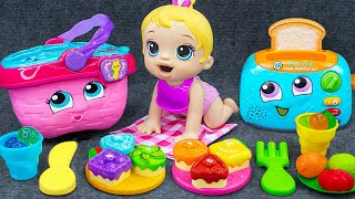 95 Minutes Satisfying with Unboxing Kitchen Playset Leapfrog Picnic Set ASMR  Lana Review Toys [upl. by Keemahs]