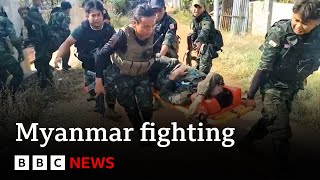 Frontline special report Myanmar rebels take on army in brutal civil war  BBC News [upl. by Llenyaj]