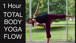 60 Minute Intermediate Vinyasa Flow Yoga  Full Body Strength Flexibility Balance [upl. by Hilaria]