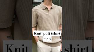 Knit polo tshirt men 2025ytshorts polo outfits Classicmenstyle [upl. by Eunice981]