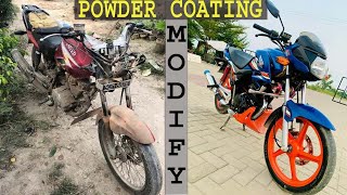 Honda modifyold bike restoration bike paint Abi Restoration [upl. by Miche35]