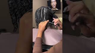 Tutorial  Fresh flat twist style on blowdried freshly trimmed hair ✨ [upl. by Gainor]