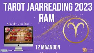 RAM TAROT READING JAARLEGGING  VOORSPELLING 2023 DOOR MIREILLE VAN RIJN [upl. by Annavaj]