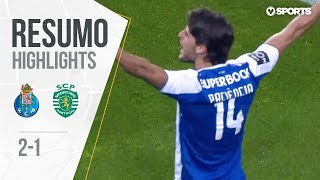 Highlights  Resumo FC Porto 21 Sporting Liga 1718 25 [upl. by Mich]