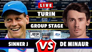 🔴LIVE Sinner J vs Minaur DE • NITTO ATP FINALS 2024 GAMEPLAY sinner minaur tennis atpfinals [upl. by Azilem222]