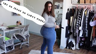 Try On Haul Jeans  Curvy women edition [upl. by Trixy]