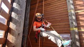 Ascending with Petzl Croll descending with ISC  D4 [upl. by Sena]