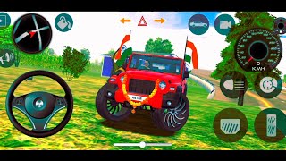 Dollar Song Modified Mahindra Red Thar😈 Indian Cars Simulator 3D  Android Gameplay [upl. by Norrahs886]