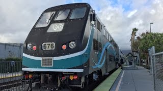 Metrolink HD 60fps Riding Rotem Cab Car 676 on Train 150 Chatsworth to LA Union Station 31116 [upl. by Kerat]