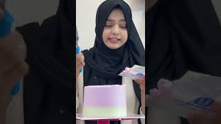 Sharp cake icing tutorial  cake tutorial for beginners at home [upl. by Terces]