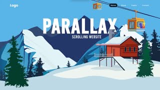 How to Create a Parallax Scrolling Website  Tutorial webdevlopment javascript html css coding [upl. by Neyugn]