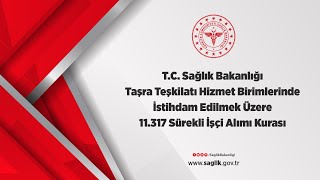 Taşra Teşkilatı Hizmet Birimlerinde İstihdam Edilmek Üzere 11317 Sürekli İşçi Alımı Kurası 1 Gün [upl. by Kcirddet]