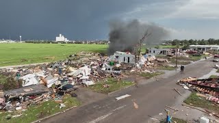 Perryton tornado 3 killed dozens injured in Texas Panhandle storm [upl. by Ahsilrac]