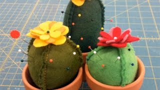 In The Hoop Cactus Pincushion Tutorial [upl. by Ebehp]