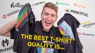 Comparing Every Print on Demand Companies Tshirt Quality  Which is the best [upl. by Atolrac]