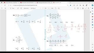 Puza Math 1 Rasyonel Sayılar Test 12 [upl. by Dayiz198]